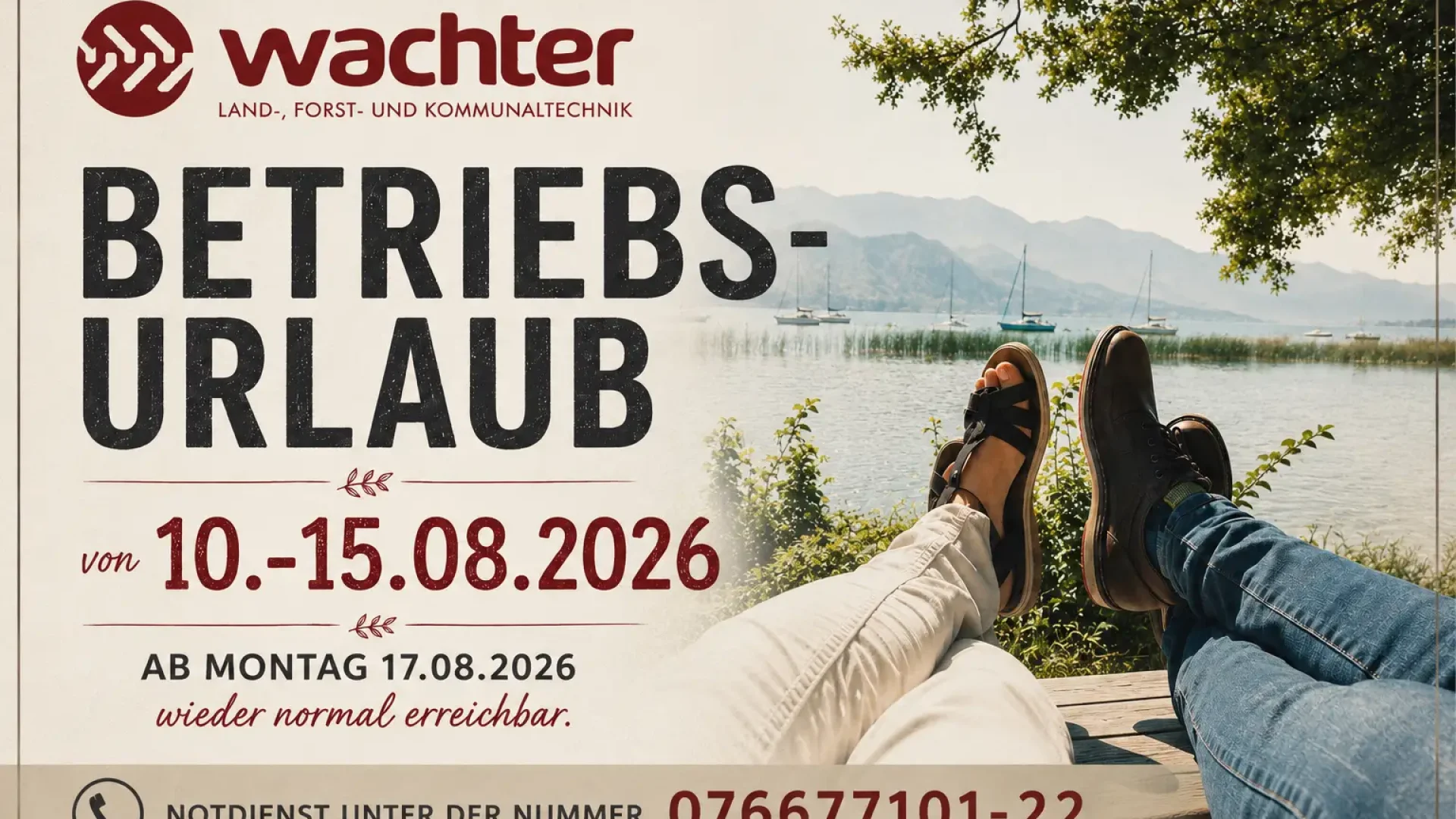 Betriebsurlaub quer 2026